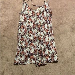 Mini dress in floral pattern